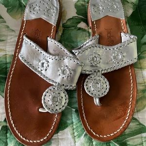 Classic Jack Rogers Sandals Silver